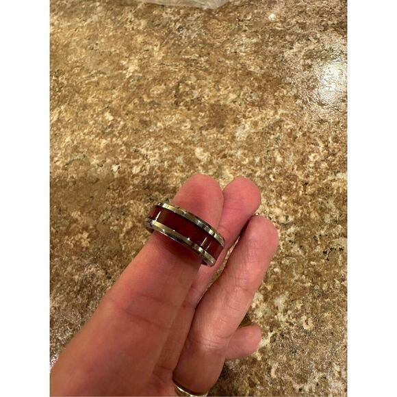 New Mens Tungsten wedding ring size 8 - Picture 3 of 6